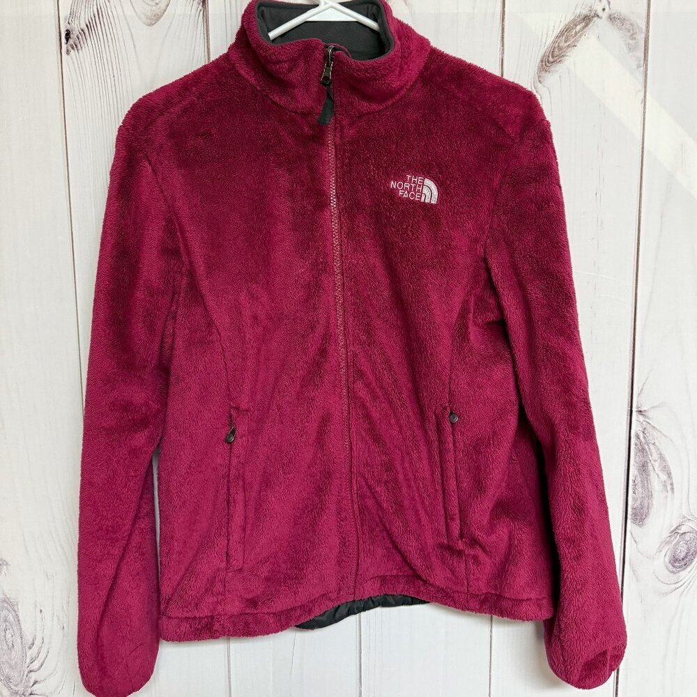 The North Face Women’s Osito Plush‎ Fleece Jacket Medium Magenta EUC